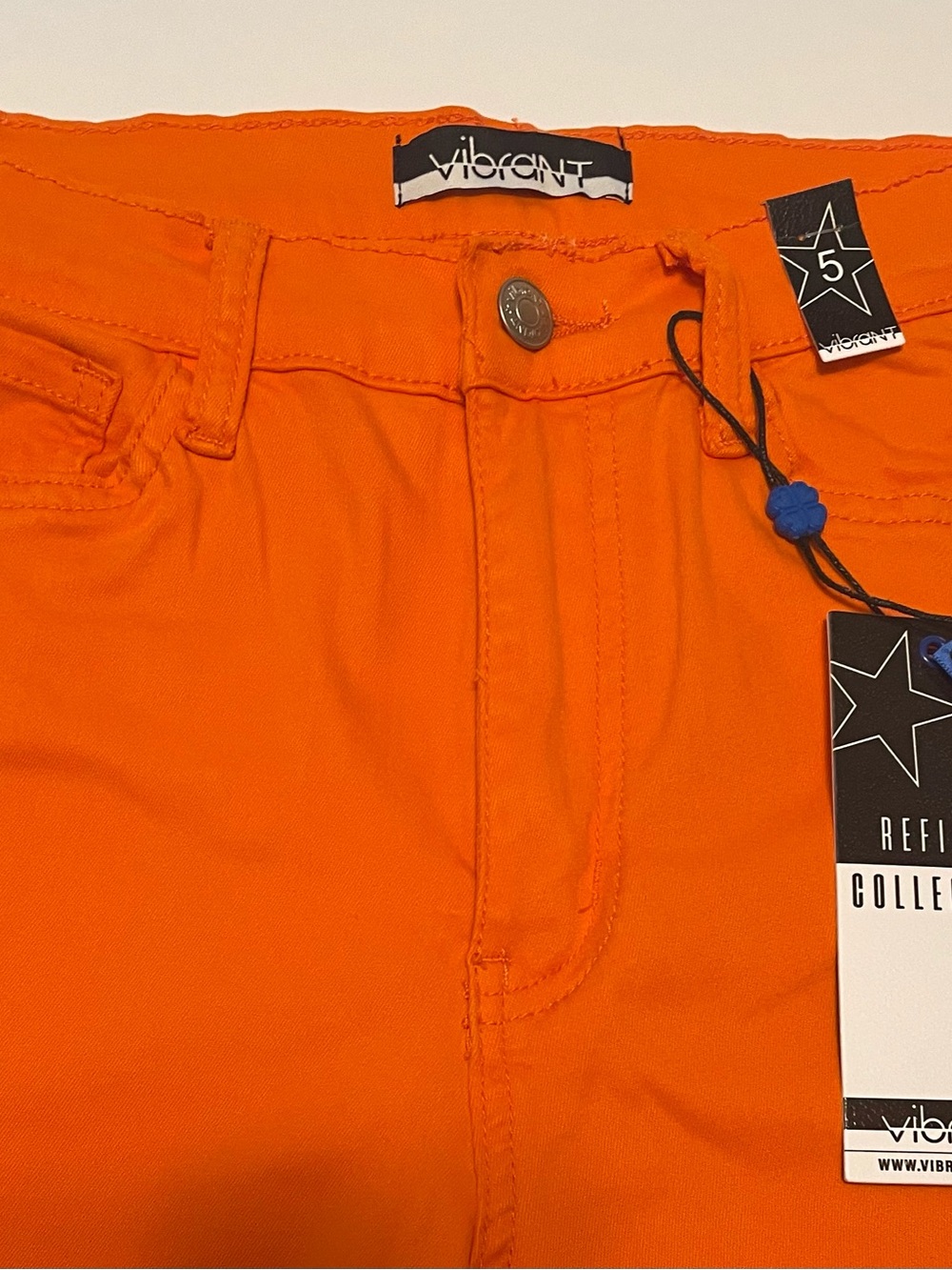 Vibrant MIU Bootcut Orange Soft Jeans with Tag - Picture 4 of 10